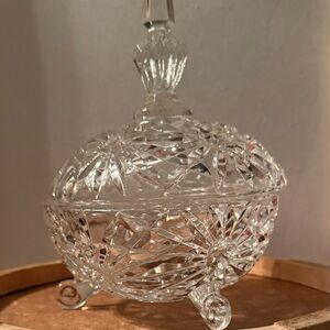 Anna hutte vintage Elegant Crystal Candy Dish